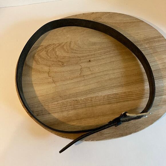 Eddie Bauer USA Made Genuine Italian Leather Worn in Unisex Belt Size XL - Picture 10 of 12